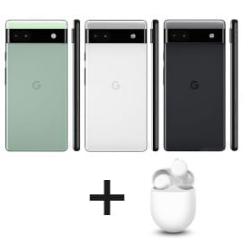 ¡Precio mínimo histórico! Móvil Google Pixel 6a 5G 6/128GB + auriculares Pixel Buds A sólo 359 euros. Te ahorras 199 euros. En 3 colores.