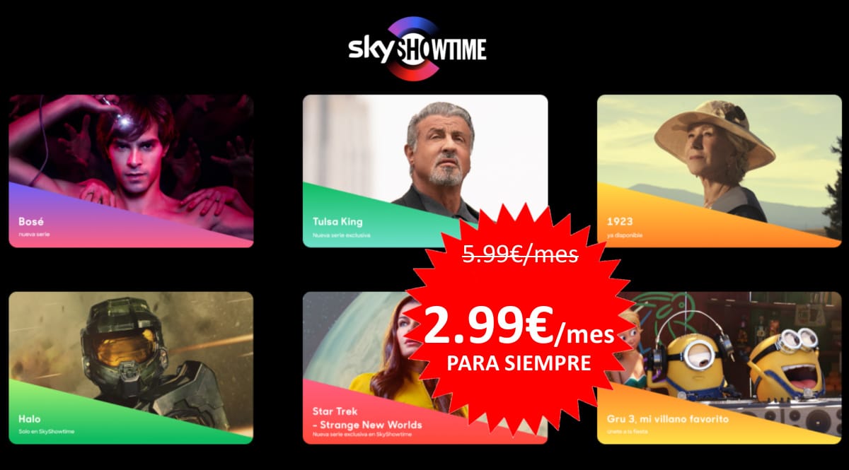 Oferta de lanzamiento Sky Showtime en España, chollo
