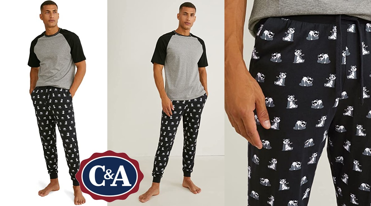 Pijama hombre C&A barato, ppijamas de marca baratos, ofertas en ropa, chollo