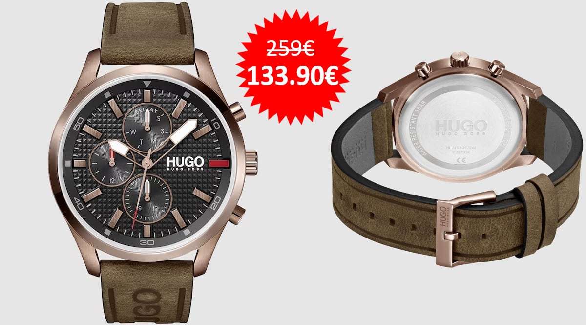 ¡¡Chollo!! Reloj para hombre Hugo Boss Chase sólo 133 euros. Te ahorras 125 euros.