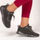 Zapatillas para mujer Skechers Bobs Squad Tough Talk negras baratas, calzado de marca barato, ofertas en zapatillas