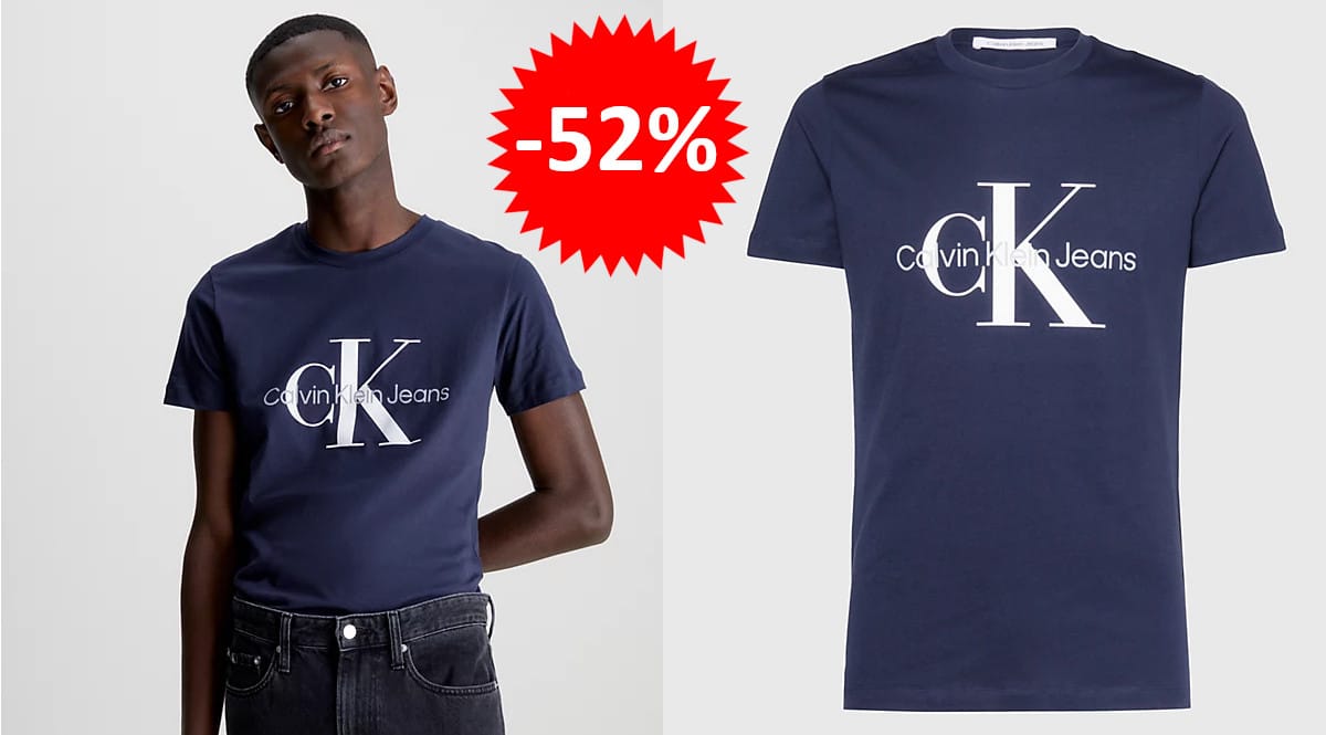 ¡Idea Día del Padre! Camiseta para hombre Calvin Jeans Core sólo 23.95 euros. 52% de descuento.