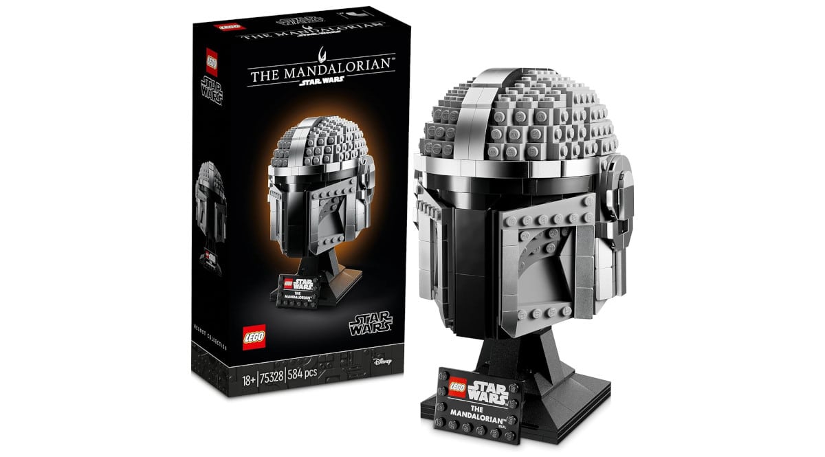 ¡Precio mínimo histórico! LEGO Star Wars Casco del Mandaloriano sólo 41.99 euros.