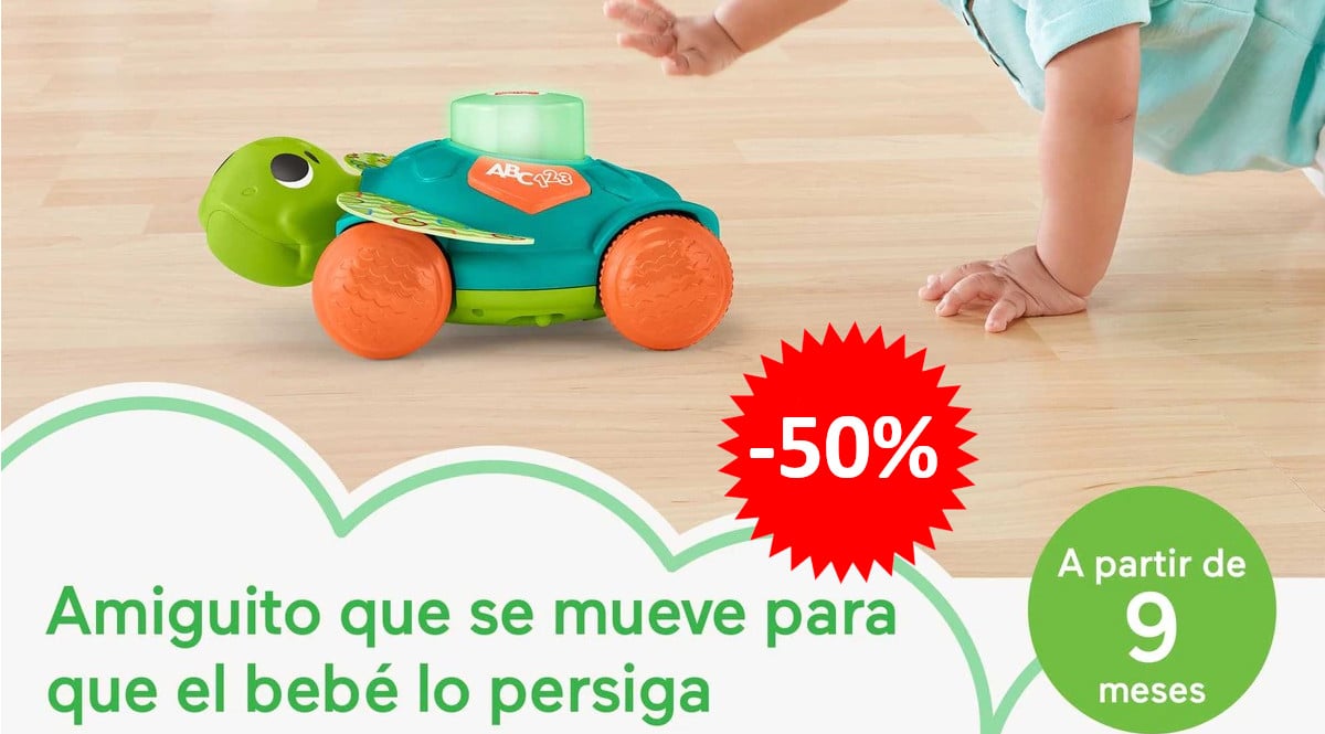 ¡¡Chollo!! Juguete para bebés Linkimals Tortuga de Fisher-Price sólo 19 euros. 50% de descuento.