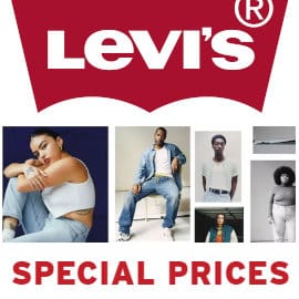 Levis Special Prices, ropa de marca barata, ofertas en calzado