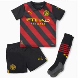 Mini Equipación Manchester City FC Segunda 22-23 barata, ropa para niño de marca barata, ofertas para niño