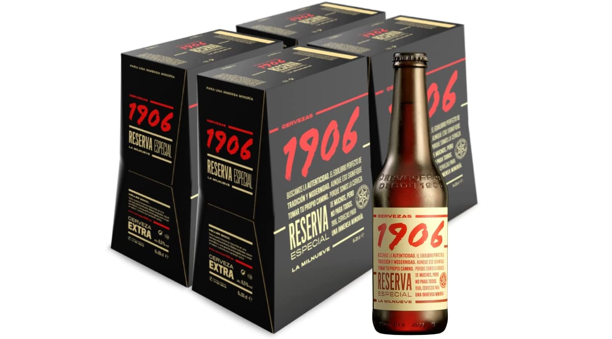 Pack cerveza 1906 reserva especial botella barato, cervezas de marca baratas, ofertas supermercado, chollo