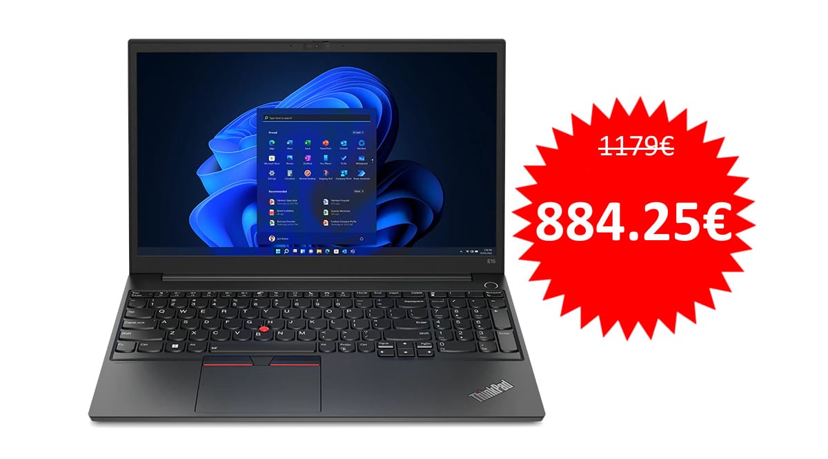 Portátil Lenovo ThinkPad E15 Gen4 barato. Ofertas en portátiles, portátiles baratos, chollo