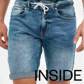 Bermudas denim Inside baratas, pantalones cortos de marca baratos, ofertas en ropa