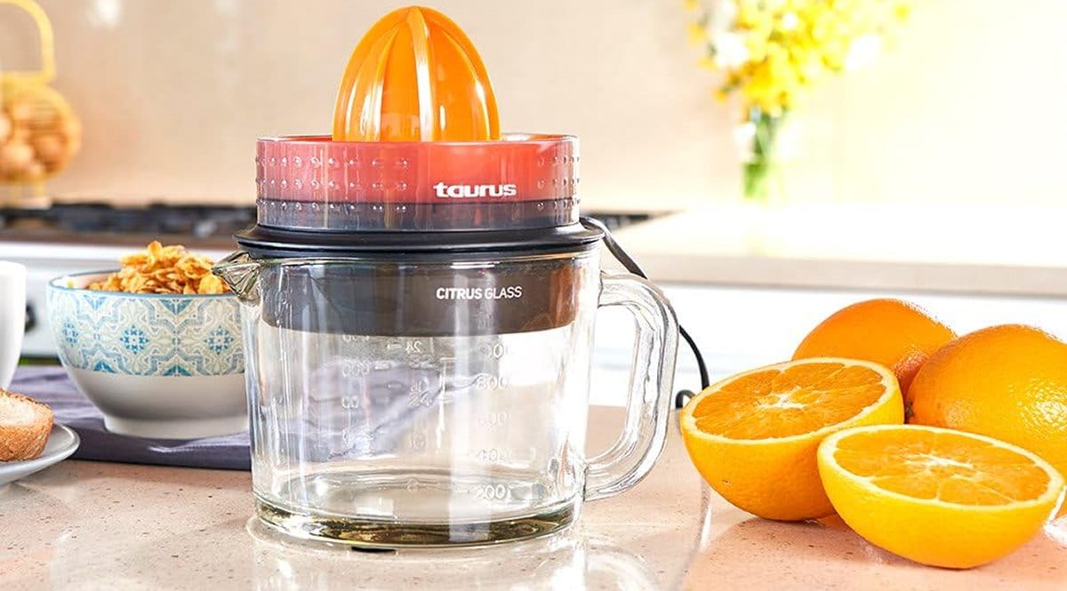 Exprimidor eléctrico Taurus Citrus Glass de 1L barato, exprimidores eléctricos baratos, chollo