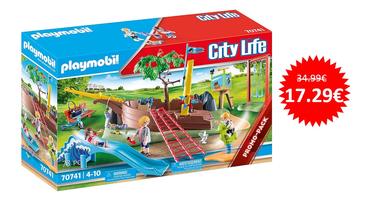 ¡Precio mínimo histórico! Playmobil City Life Patio de Piratas sólo 17.29 euros. 51% de descuento.