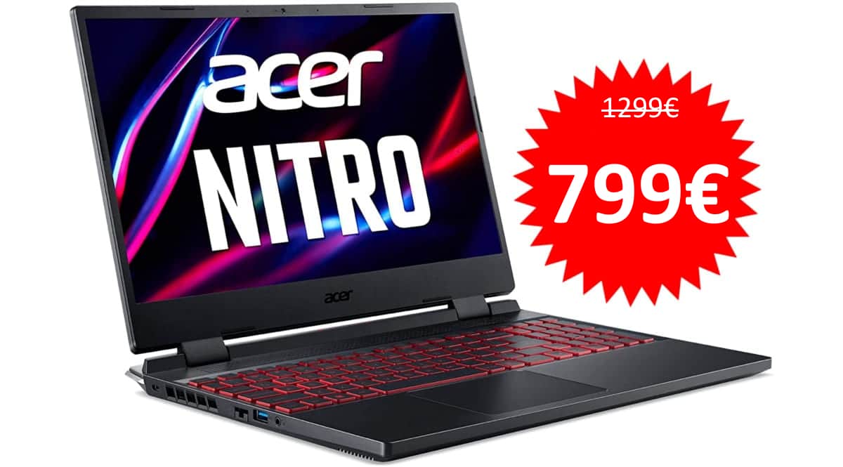 Portátil Acer Nitro 5 AN515-58 barato. Ofertas en portátiles, portátiles baratos, chollo