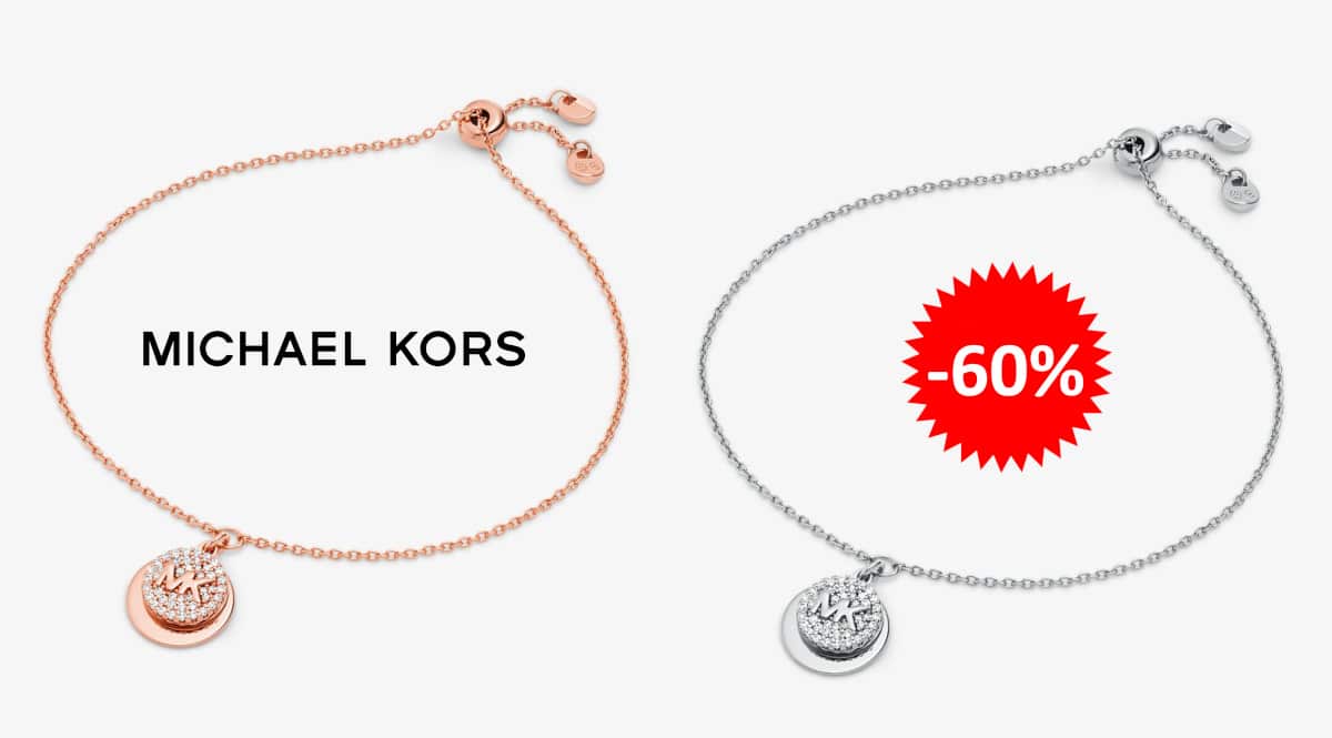 Pulsera Michael Kors de plata barata, joyas baratas, ofertas en regalos chollo