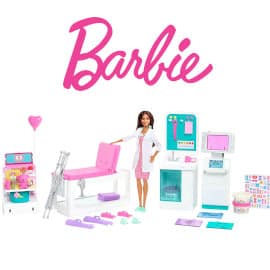 Barbie Doctora con Clínica médica barata, juguetes baratos, ofertas en muñecas