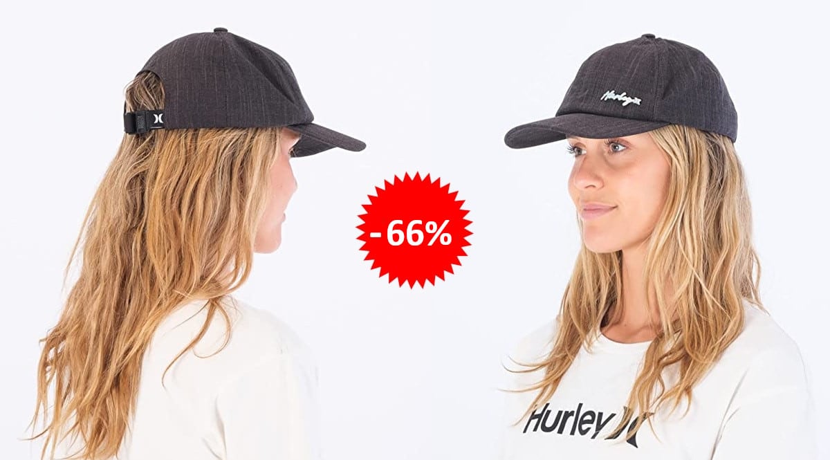 ¡¡Chollo!! Gorra Hurley H20 para mujer sólo 11.82 euros. 66% de descuento.