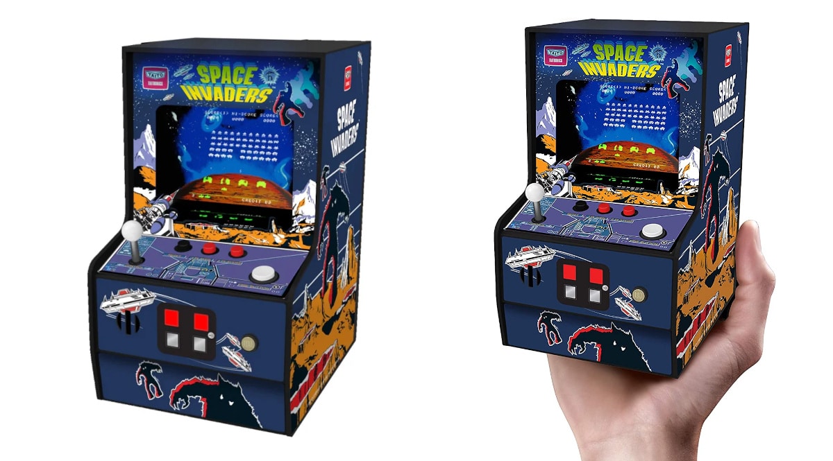 Micro consola retro My Arcade Space Invaders barata, juguetes baratos, ofertas en decoracion chollo
