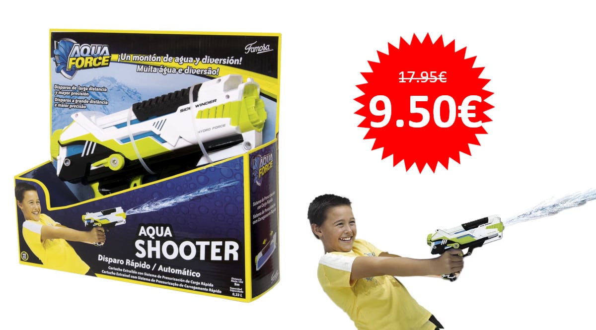 ¡¡Chollo!! Pistola de agua Aqua Shooter sólo 9.50 euros.