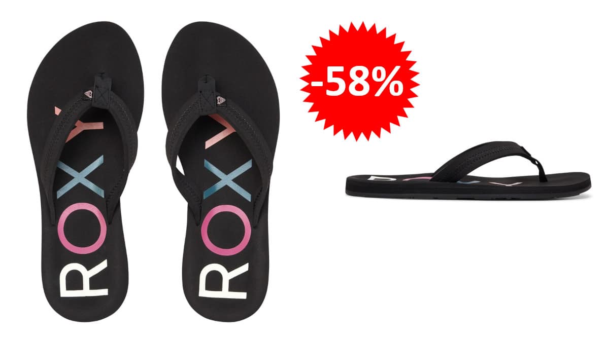 ¡Precio mínimo histórico! Sandalias para mujer Roxy Vista sólo 10.99 euros. 58% de descuento.