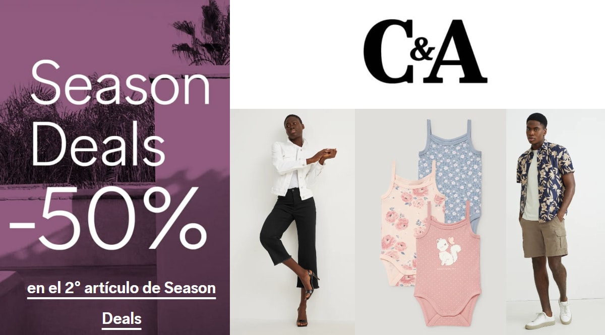 Season Deals en C&A, ropa de marca barata, ofertas en ropa chollo