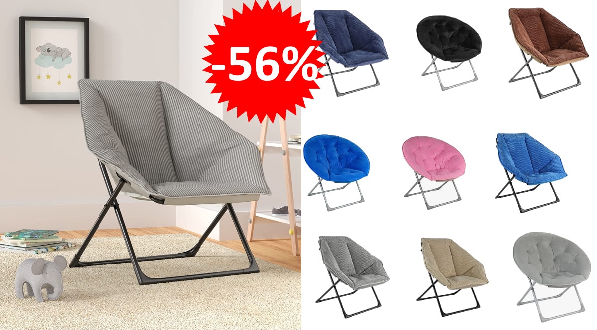 Silla hexagonal plegable Amazon Basics barata, sillas de marca baratas, ofertas en muebles hogar, chollo