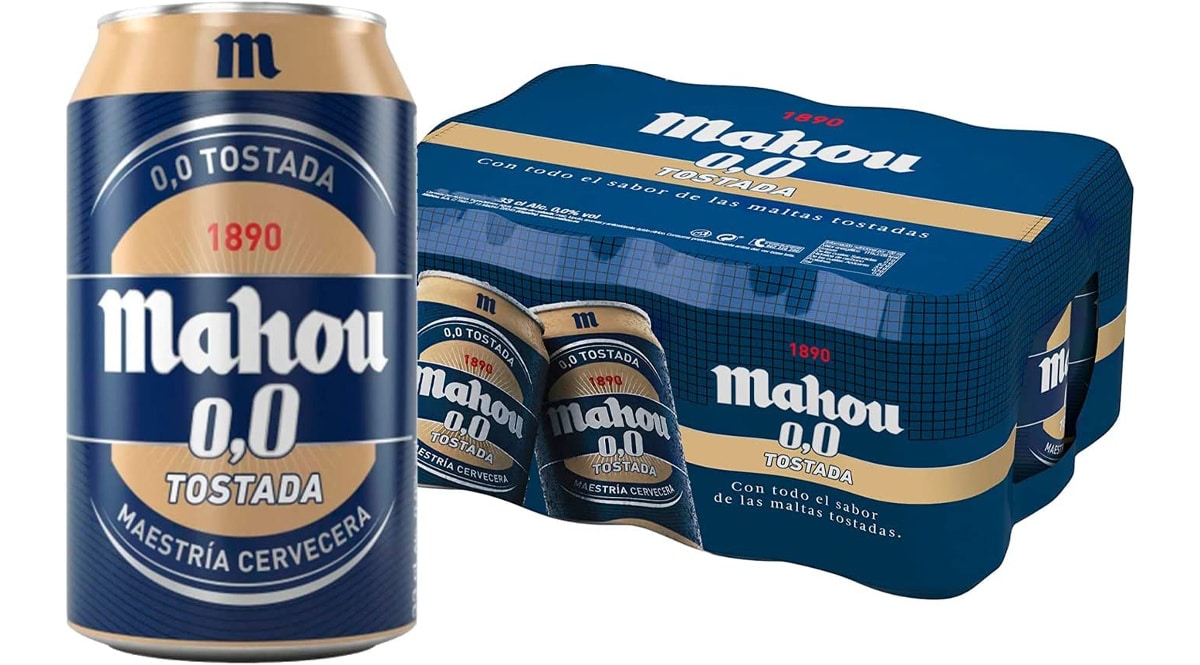 24 latas de cerveza Mahou Tostada 0.0 barata. Ofertas en supermercado, chollo