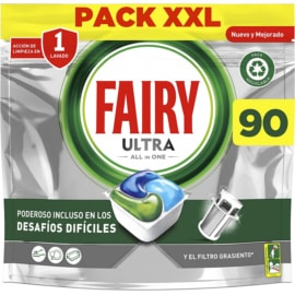90 cápsulas de detergente para lavavajillas Fairy Ultra baratas. Ofertas en supermercado