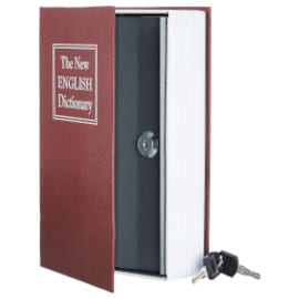 ¡¡Chollo!! Caja de seguridad Amazon Basics en forma de libro sólo 8.49 euros.
