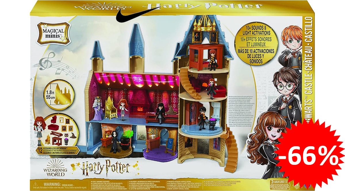 ¡¡Chollo!! Castillo de Hogwarts Harry Potter Wizarding World sólo 27 euros. 66% de descuento.