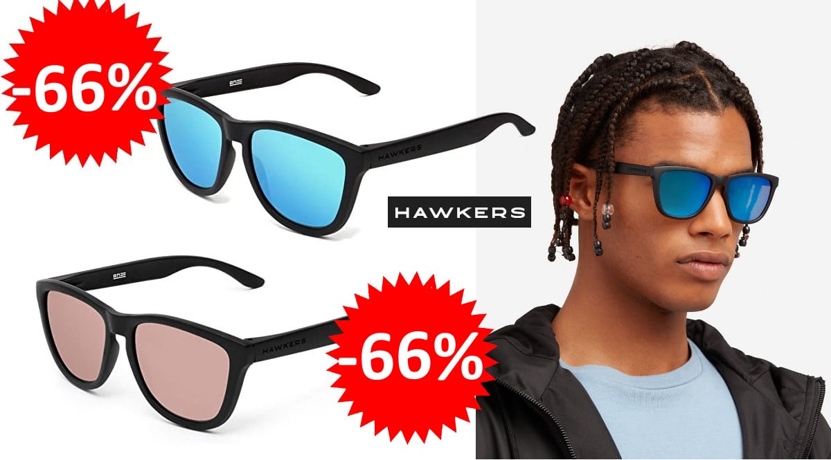 Gafas de sol unisex Hawkers One baratas, gafas de sol de marca baratas, ofertas en moda, chollo