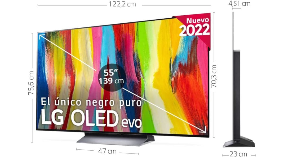 ¡¡Chollo!! Televisor LG OLED 4K OLED55C24LA de 55″ sólo 999 euros. Te ahorras 400 euros.