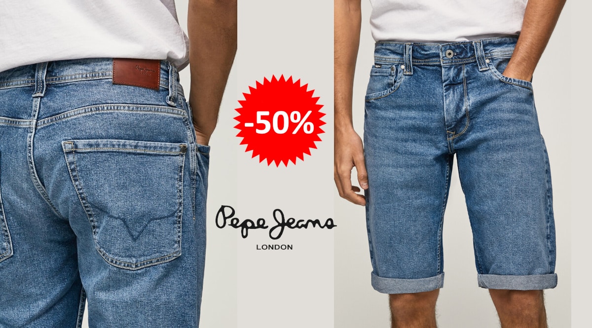 Bermudas Pepe Jeans Cash Fit baratas, ropa de marca barata, ofertas en pantalones chollo