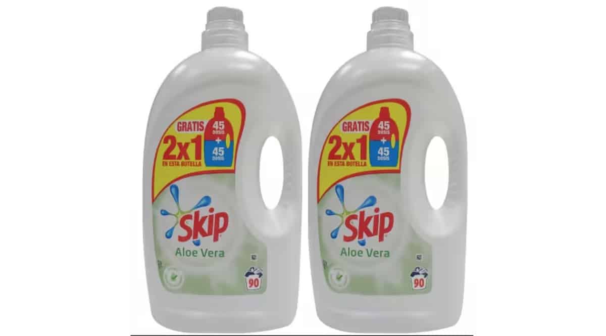 Detergente para la ropa Skip Aloe Vera barato, detergente para la ropa de marca barato, ofertas supermercado, chollo