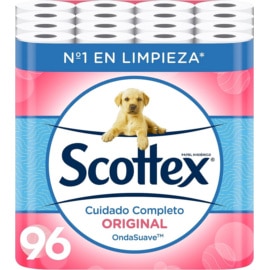 96 rollos de papel higiénico Scottex Original baratos. Ofertas en supermercado