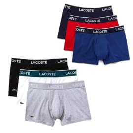 Pack de tres boxers Lacoste baratos, ropa de marca barata, ofertas en ropa interior