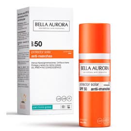 Protector solar antimanchas Bella Aurora SPF50 barato, cremas de marca baratas, ofertas en belleza