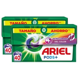 80 cápsulas de detergente Ariel Color Todo en Uno baratas. Ofertas en supermercado