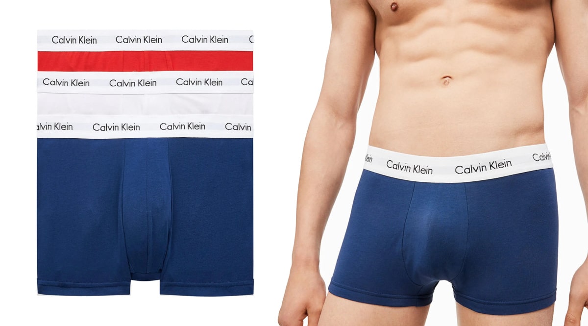 Pack de 3 boxers Calvin Klein baratos, ropa de marca barata, ofertas en ropa interior 1 chollo