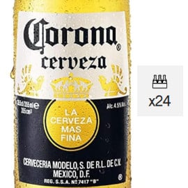 ¡Precio mínimo histórico! 24 botellas de cerveza Corona (35.5cl) sólo 27 euros.