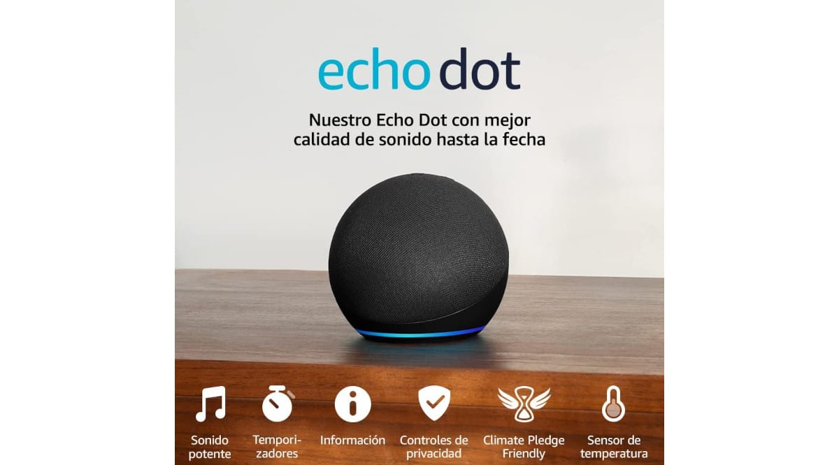 Chollo! Altavoz Alexa Echo Dot 5.ª - 26.99€.