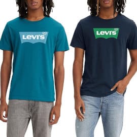 Camiseta Levi's Graphic azul, ropa de marca barata, ofertas en camisetas