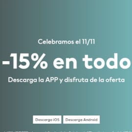 ¡Singles Day en H&M! 15% de descuento en todo, exclusivo en la app o en tiendas enseñando la app.