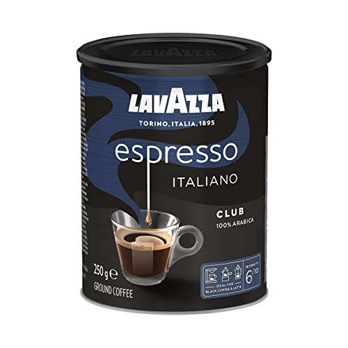 Lavazza Espresso Club, Café Molido Natural, 3 Latas de 250g – 5.03€